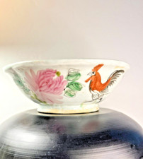 Antique Chinese bowl export porcelain famille rose Republic period 20th Century