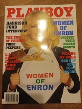Playboy Magazine AUGUST 2002 WOMEN OF ENRON w/ Centerfold