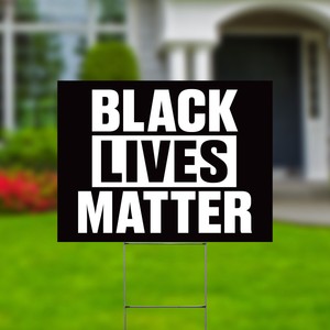 Black Lives Matter George Floyd Yard Signs Double Side ...