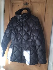Laundry By Shelli Segal 90% Down Coat. Brown, Leopard Lining, Uk 10 Soft Warm