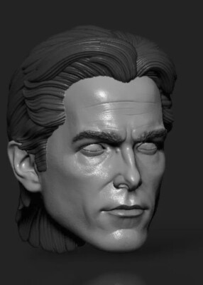 Christian Bale Bruce Wayne custom head for DC Comics Batman action figures