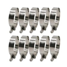 New 3.5" T-Bolt Clamp Stainless Steel Turbo 95mm-103mm Silicone Hose Clamp 10PCS