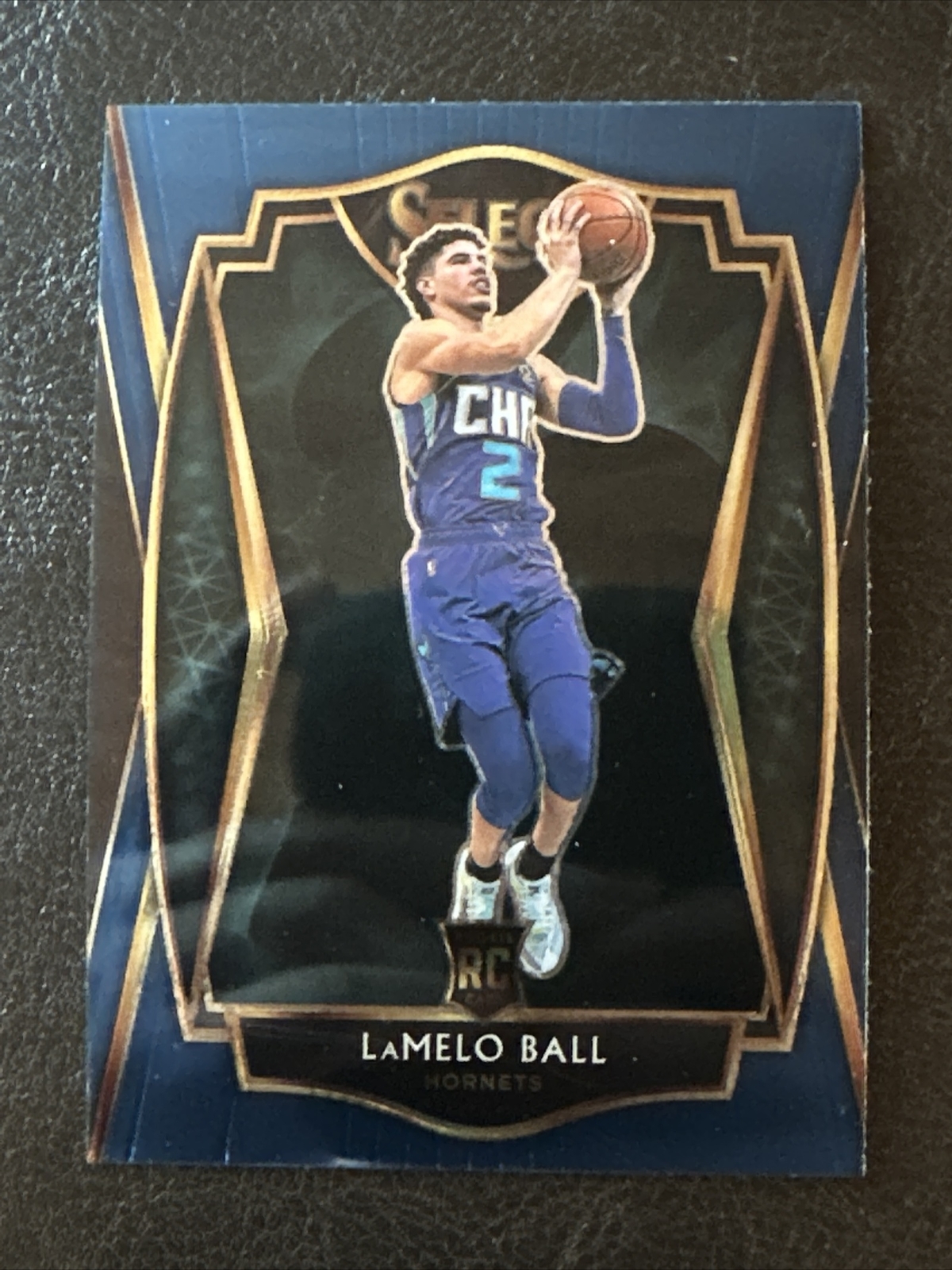 2020-21 Panini Select #183 Lamelo Ball Premier Level Blue RC Charlotte Hornets