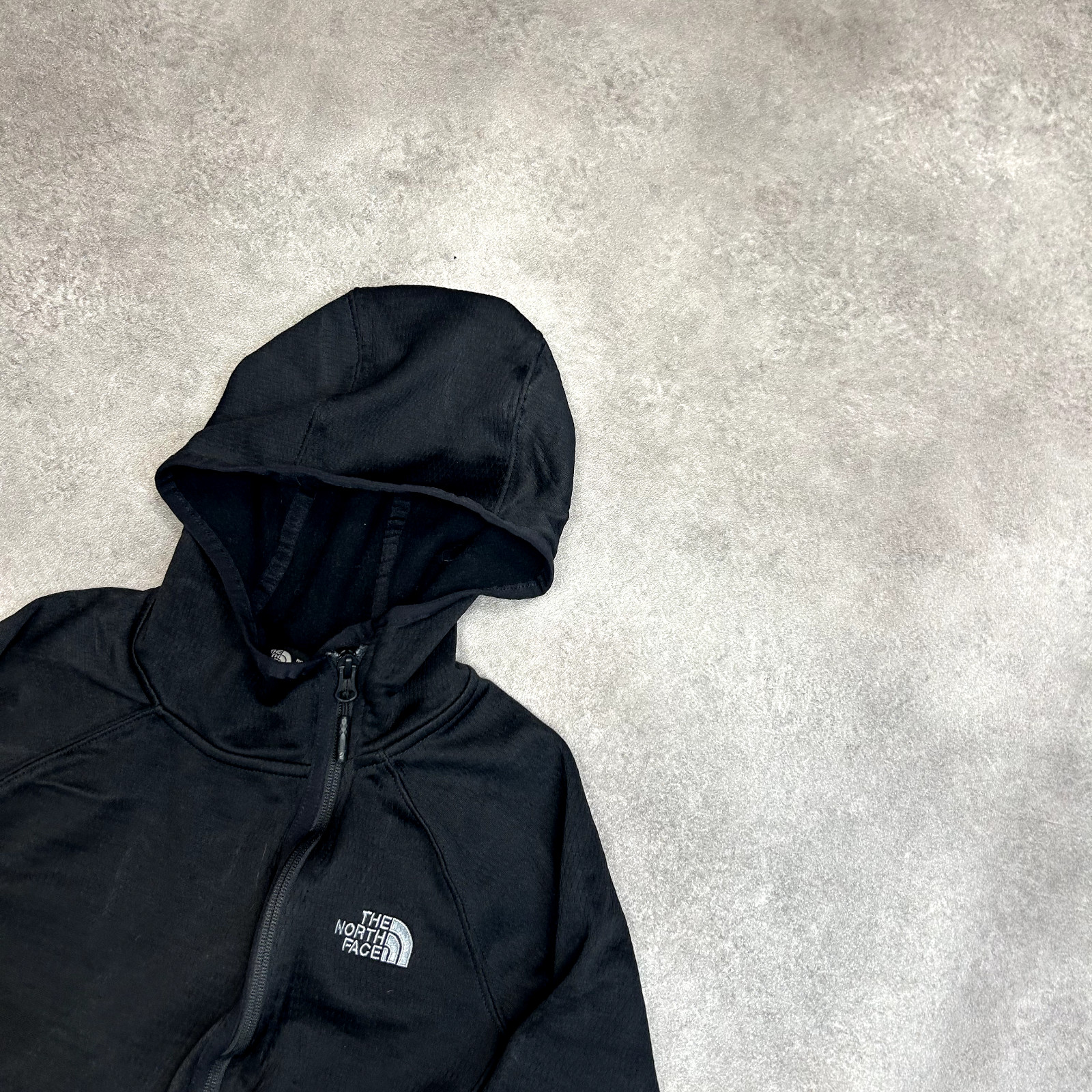 The North Face Hoodie Womens Y2K Vintage Full Zip Sweatshirt, Black, Large image 2