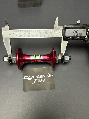 Moyeu Arrière Geno 32 Trous Pour Vélo Piste/fixie – Roulement Scellé, Filetage Pour Pignon Fixe, Couleur Rouge