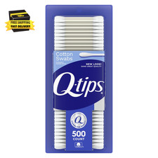 Cotton Swabs, Original, for Home, First Aid and Beauty, 100% Cotton, 500 Count ⭐