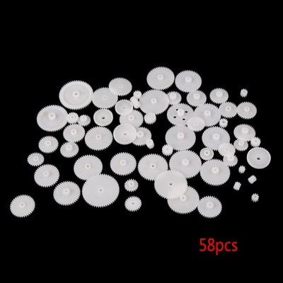58 styles Plastic Gears Cog All The Module 0.5 Robot Parts DIY Accessory