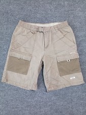 Columbia Youth Khaki Cargo Shorts Fishing Hiking Utility Mesh Pockets Size M
