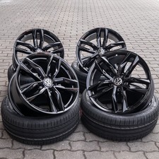 19 Zoll Alufelgen RS3 für VW Passat B8 B6 B7 3C 3G Touran ET45 5x112 Schwarz