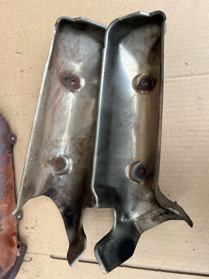 Juego de cabezales de escape A/T ACURA LEGEND 1991-1995 DAÑOS OEM con escudos Foto 4 de 4