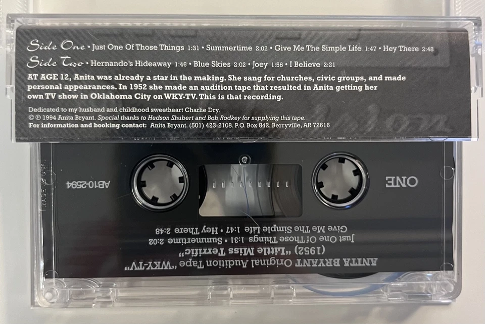 Anita Bryant - (1952) Little Miss Terrific - Original Audition Tape "WKY-TV" - Image 2 of 4