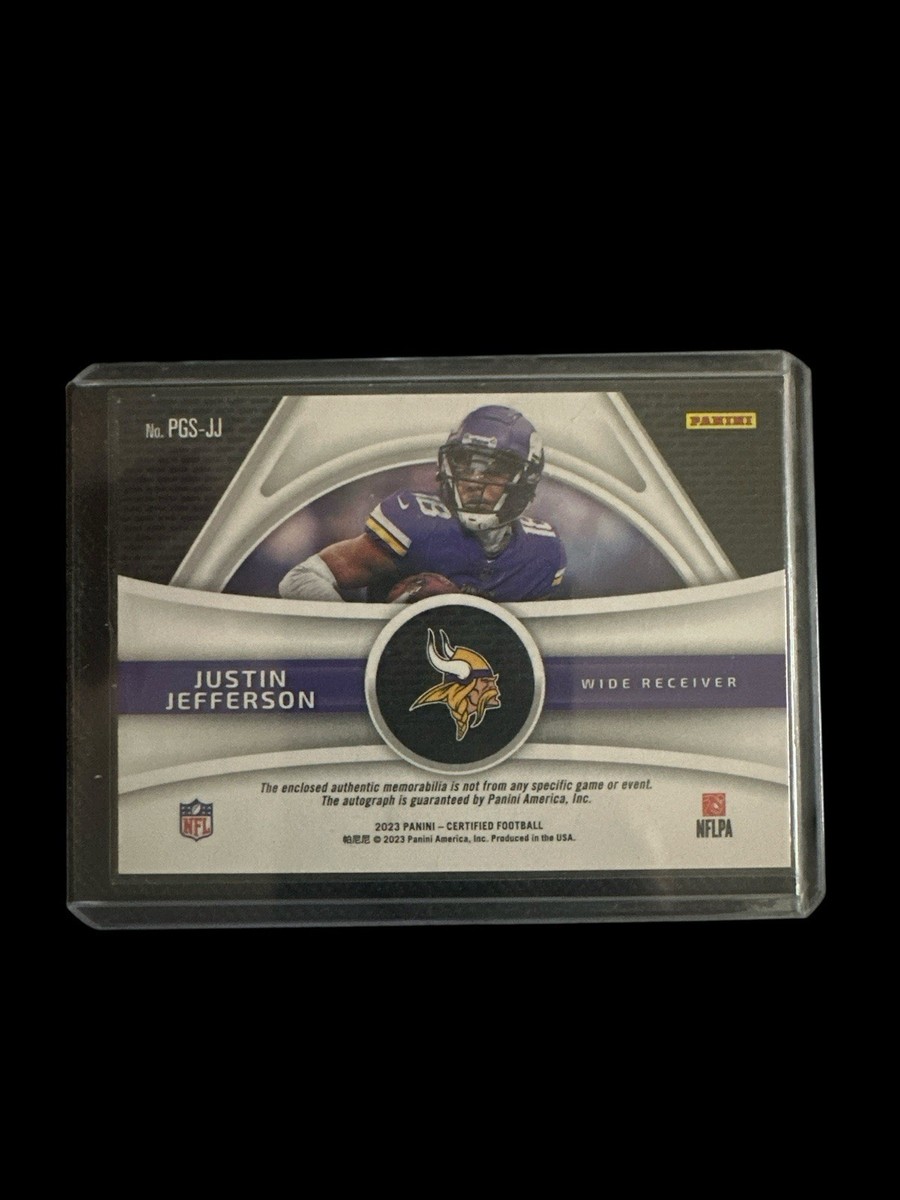 2023 Panini Certified Justin Jefferson Piece Of The Game Patch