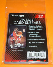 ultra pro vintage card sleeves Ultra Pro Vintage Card Sleeve - 50pk for sale online