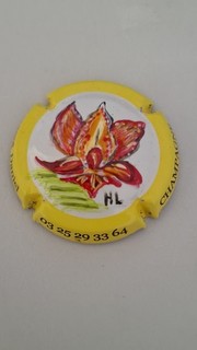 capsule de champagne Daniel Clergeot Palm Numero A11e NR Rare.