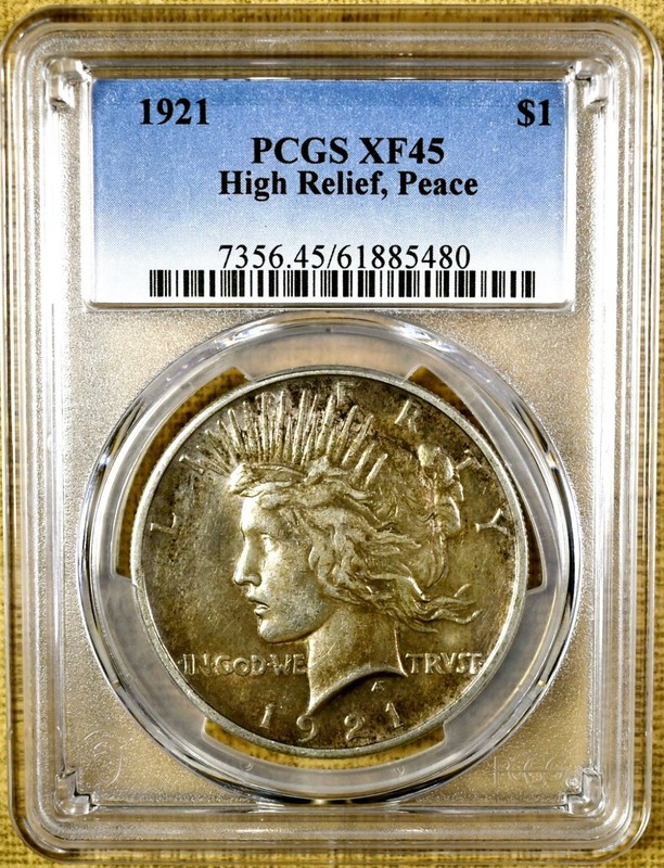 1921 PCGS XF45 Peace Dollar - Key Date