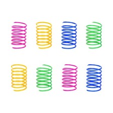 ISMARTEN Cat Spring Toy 60 Pack , Cat Kittens Toys Plastic Coil Spiral Springsf