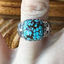 Royston Turquoise Sterling Silver Ring Size 7