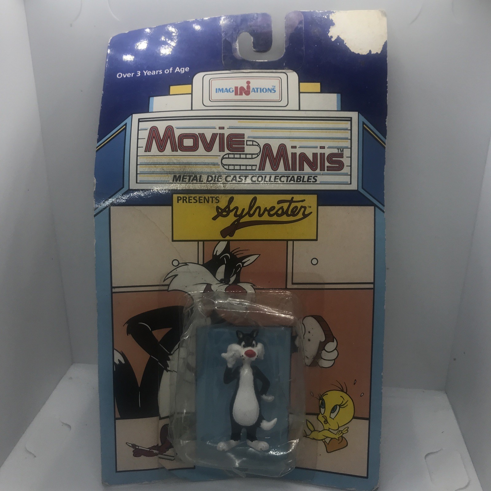 Looney Tunes Sylvester The Cat 1988 Imaginations Movie Minis Diecast Dmg Bubble
