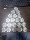 20 Uncirculated 1989 American Eagle Silver Dollars.