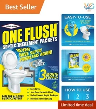 Eco-Friendly ONE FLUSH Septic Tank Treatment - Prevent Sewage Backups Easily