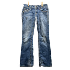 Rock Revival Janet Jeans Womens 30x31 Low Boot Western Y2k Cowgirl Rodeo Grunge