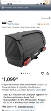 Thule tow bar storage box in black lockable straps used once costt £1100.00