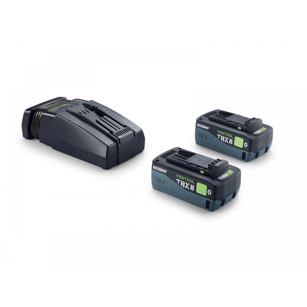 Festool Tabless Battery & Charger Energy Set 18V 2 x TBX8 8.0ah + SCA16 Charger