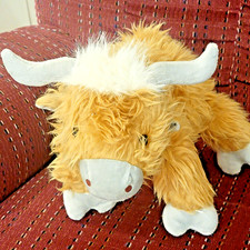 Yak Highland Cow Plush Stuffed Animal Pocket 10"X14"
