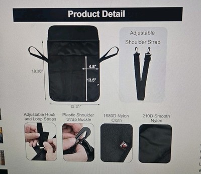 TXEsign Drum Stick Bag/ Drum Stick Holder W/ Shoulder Strap. 6 Pairs