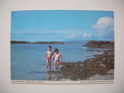 Arisaig Postkarte - Silver Sands, Traigh Bay. In der Nähe von Morar, Mallaig, Glenfinnan.