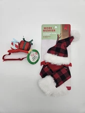 More & Merrier Kitten Mrs. Claus Costume XS (6"-8" neck) NWT