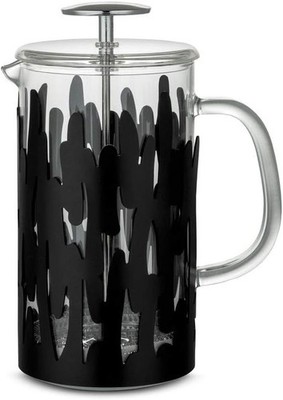 BM12/8 B BARKOFFEE PRESS FILTER COFFEE MAKER OR INFUSER IN STEEL COLORED