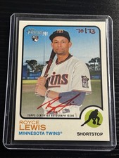 2022 Topps Heritage Real One Autographs Red Ink /73 Royce Lewis #ROA-RL Rookie