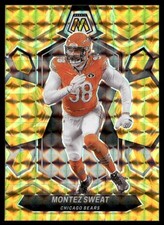Montez Sweat 2024 Panini Mosaic Mosaic Reactive Yellow #41 Chicago Bears
