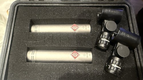 Neumann KM 184 Stereo Pair Cardioid Condenser Microphones in Pelican Case