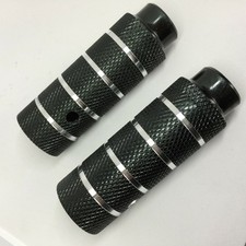 BMX Axle Pegs Schwarz 2 St&uuml;ck Achsverl&auml;ngerung Fu&szlig;rasten 10mm 3/8 Fu&szlig;raster Alu