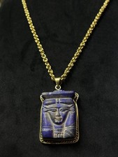 Authentic Ancient Egyptian Antiques Lapis Lazuli Hathor Necklace Egyptian BC