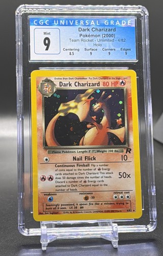 Dark Charizard (Unlimited) graded CGC 9 for sale on eBay