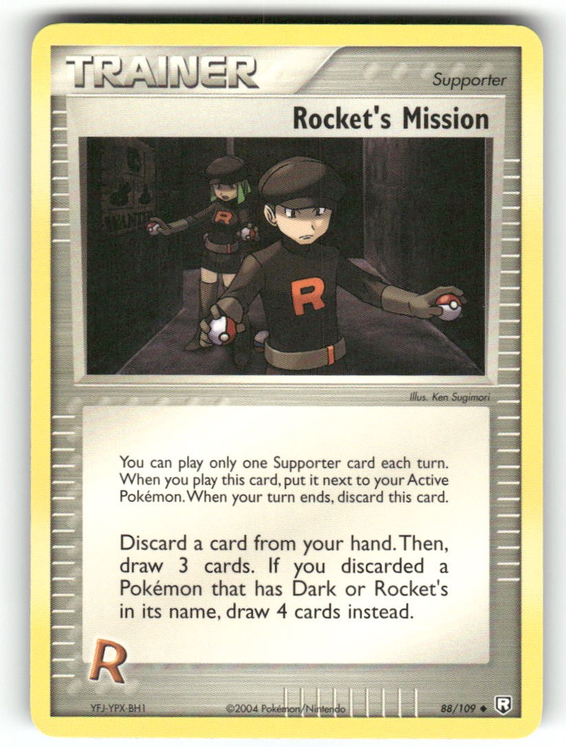 Rocket's Mission 88/109 - UC Team Rocket Returns Pokemon NM