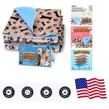 Super Absorbent Washable Pee Pads for Dogs Large 35 x 31 2-Pack Puppy Pads pe...