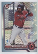 2022 Bowman 1st Edition Sky Blue Foil Junior Sanquintin #BPPF-80 0l0m