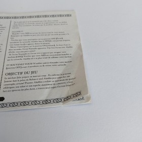 Disney's Aladdin - Jeu Nintendo NES - Notice seule - FRA