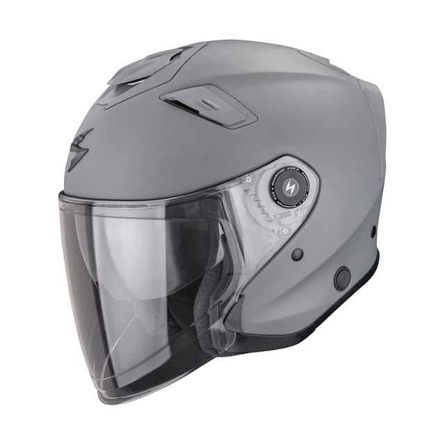 Casque Jet Urbain Scorpion EXO-GT JET Solid Gris Ciment Mat Ece 22.06
