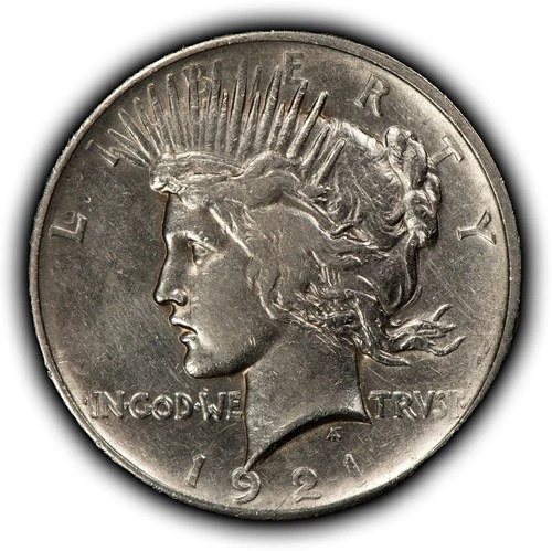 1921 $1 Silver Peace Dollar - High Relief Key Date - XF - SKU-B5529