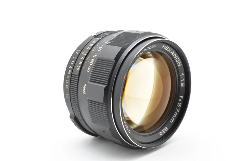 【N MINT 】 Konica Hexanon AR 57mm f/1.2 MF EE Black Lens From JAPAN - Image 4 of 4