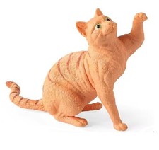 Wild Cat Toy Action Figure Small Animal Figurine Doll Gift for Kids