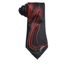 J. Garcia Tie Capillaries Collector s Edition 100 Silk Black Red Abstract