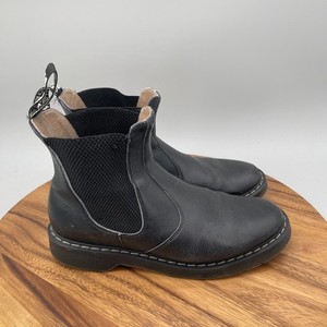 Solovair Boots Mens UK 8 US 9 Black Vegetarian Chelsea Casual Made In England Solovair Vegetarian Black Boots 8 Eye Made in England US 10  main image 3