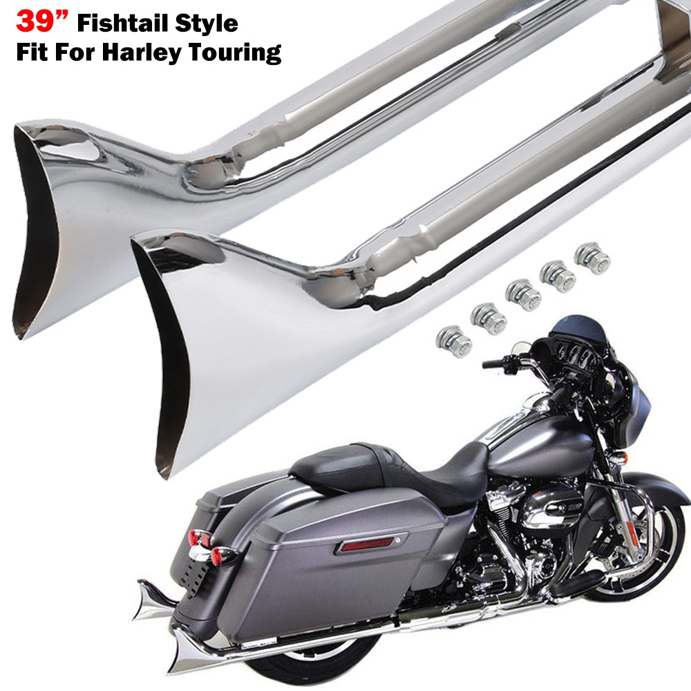 ハーレー フィッシュテールスリップオンマフラー 39インチ ハーレー