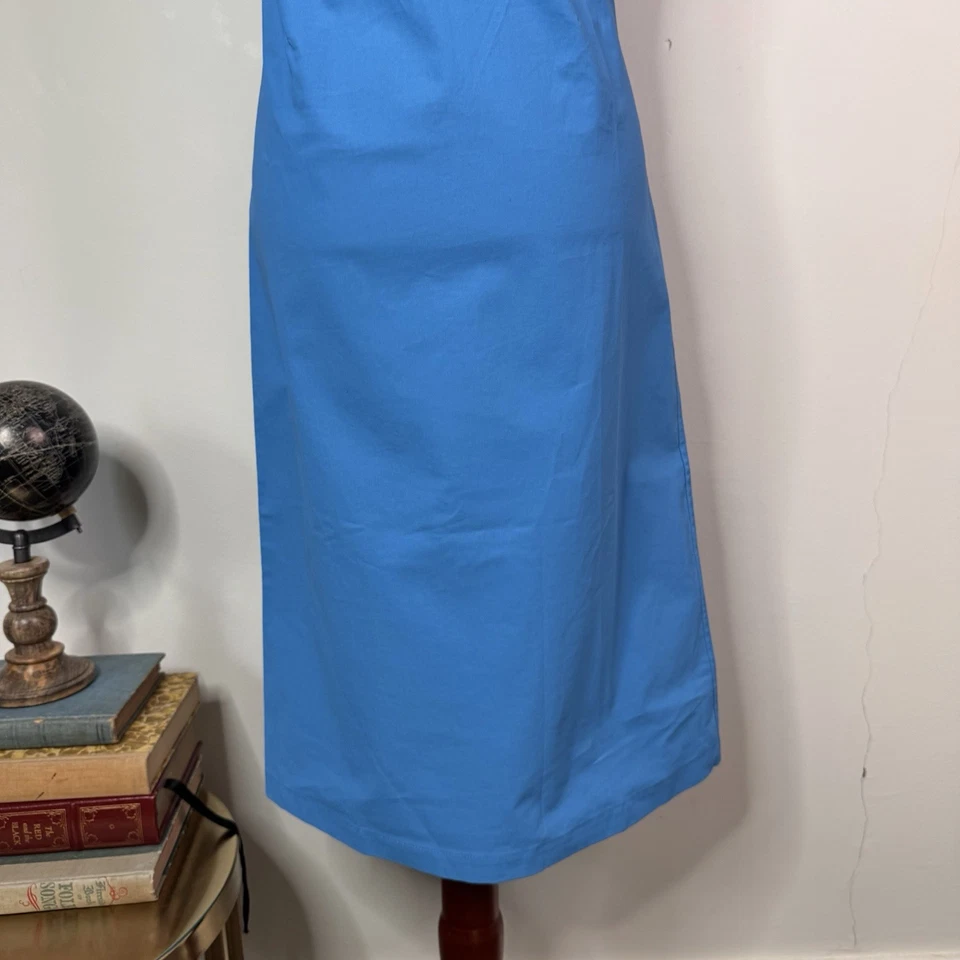 Nuevo con etiquetas Mini Vestido Bottega Veneta Azul Manga Corta Cierre Recubierto Talla 0 Estructurado Foto 4 de 4